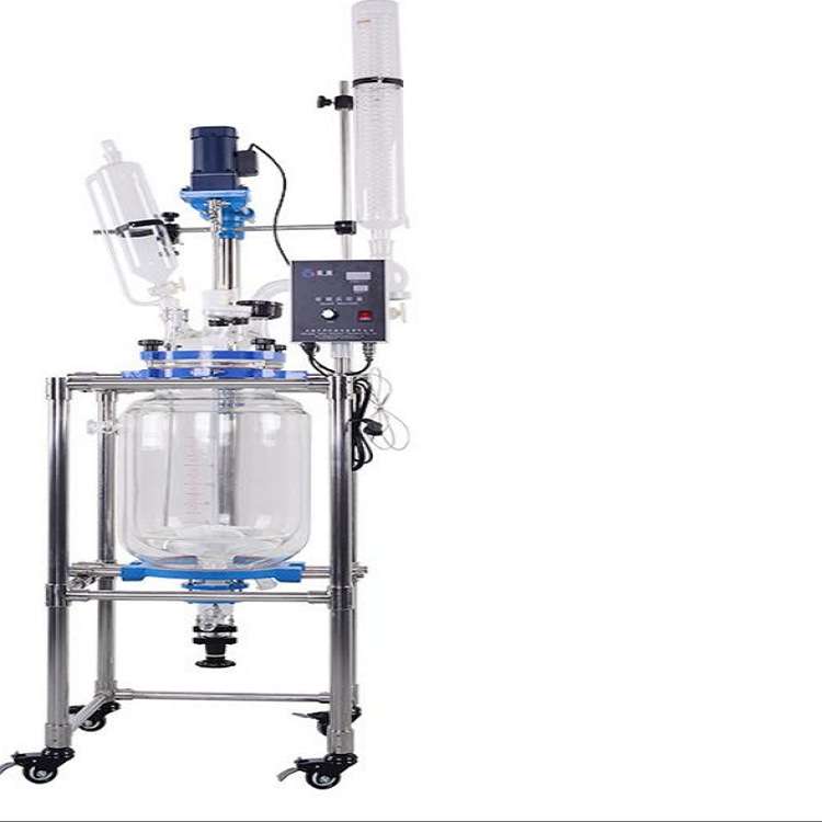 双层玻璃反应釜S212-5L10L20L30L50L100L200L大型反应釜