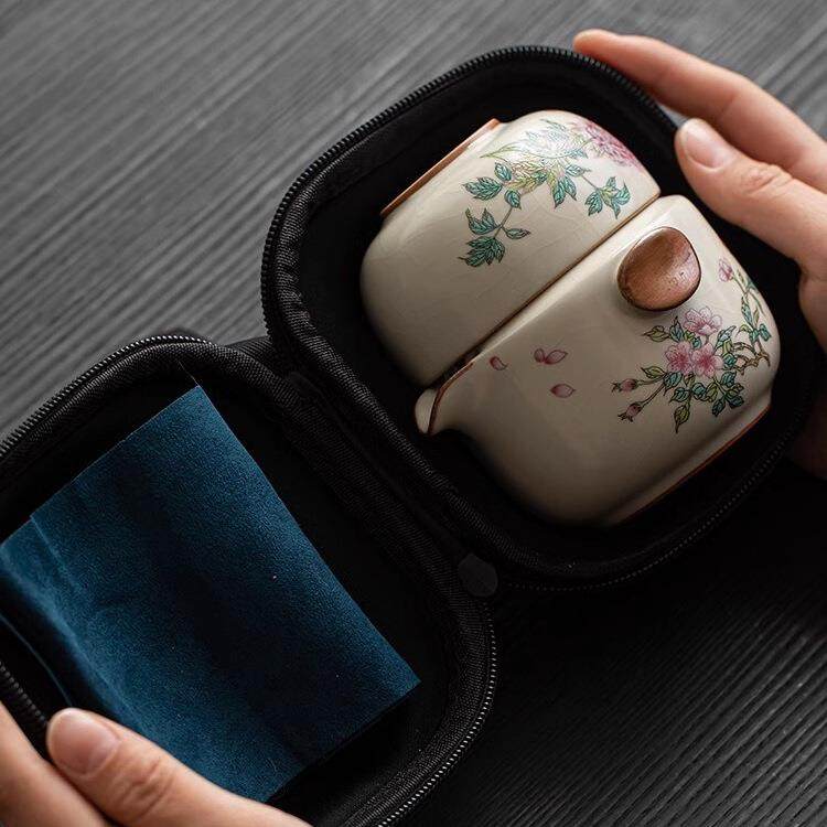 德化米黄汝窑快客杯一壶两杯女士户外旅行茶具套装便携式一人饮,鲜花速递/花卉仿真/绿植园艺,割草机/草坪机,淘宝优惠券,粉丝福利购,淘宝优惠卷