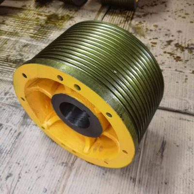 电梯适蒂森曳引槽绳 蒂森**曳引*42 槽4*420复绕轮 121010轮12式