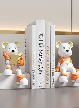 创意书挡桌面摆件客厅酒柜玄x关书房办公桌软装饰品家居办公室好