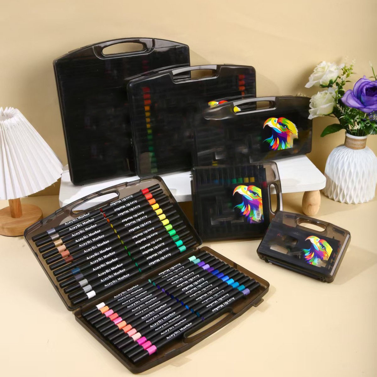 【下单立减50】马克笔软头小学生美术用色透色水彩笔幼儿园Y32