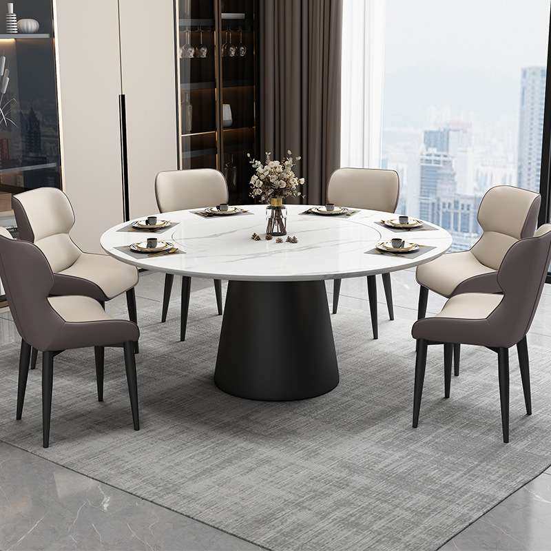 岩板圆形餐桌现代简约轻奢内嵌转盘家用小户型饭桌椅子组合大理石,电子元器件市场,其它元器件,淘宝优惠券,粉丝福利购,淘宝优惠卷