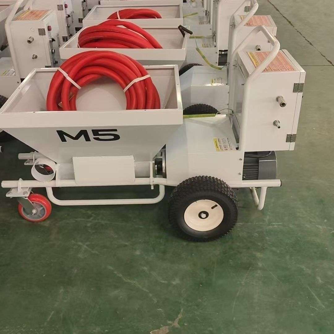华扬M5真石漆喷涂机大功率砂浆防火涂料螺杆机