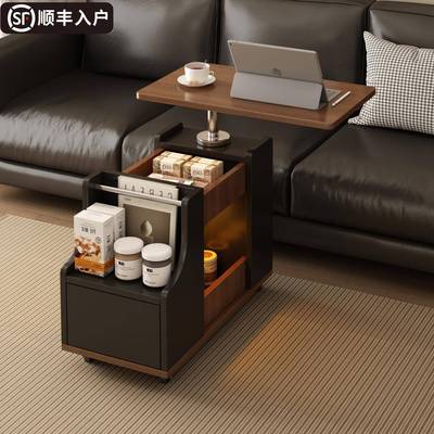 沙发边几可移动升降茶几小推车家用小户型2025新款客厅边柜侧边桌