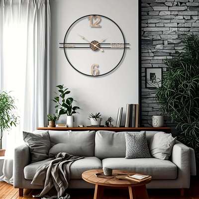 复古金属静音挂钟 60cm 罗马数字艺术装饰钟 客厅卧室餐厅咖啡馆