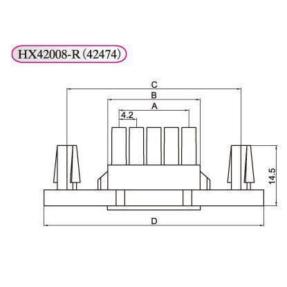 HXH红星接插件 42474 HX42008-2R/4R/6R/8R/10R/12R/14R/16R/24R
