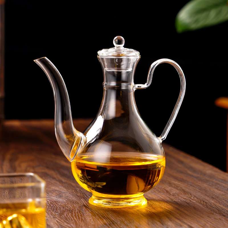 耐热高硼硅玻璃执壶泡茶壶酒壶醒酒器电陶炉专用花茶壶仿宋