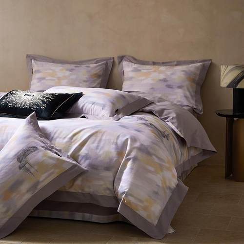 陶瓷磨毛床品全棉轻奢印花加厚纯棉床上四件套床单被套床上用品