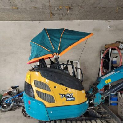 篷微车挖机挖掘机钩机折叠篷篷露雨篷避遮阳天电动三轮车户外