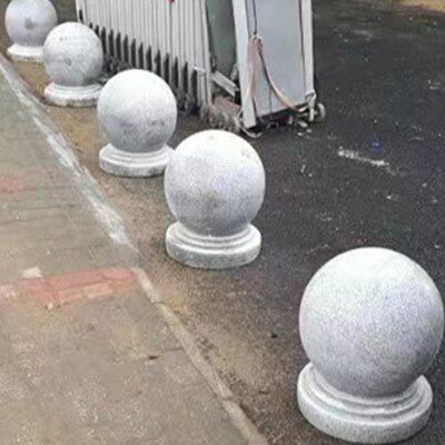 挡车拦路石球 公园小区人行道仿古挡车隔离石墩学校反恐路障石宁