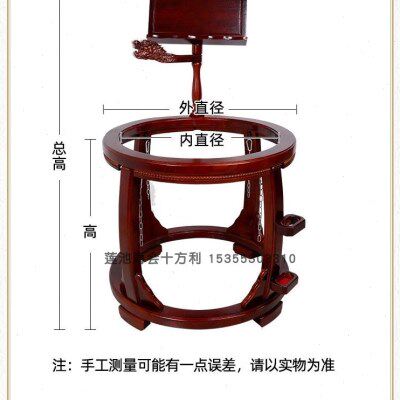 实木圆形鼓架铃鼓架扁鼓帝钟架战鼓堂鼓架大鼓架立式支架寺院法器