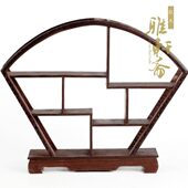 实木架紫砂茶壶摆 博古架置物架木红木 鸡翅 架子展示架摆件中式