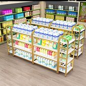 化妆品超市货架展示架店店利展示柜便挂钩置物架商子零食多层中岛