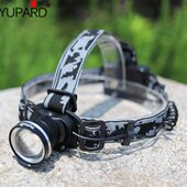 节T 远射强光T调66钓鱼灯拉矿灯A骑行头灯伸变焦头灯3焦5号电池A