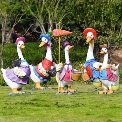 户外大型卡通鸭子家禽模型烤鸭店门口装饰花园农家乐草坪迎宾摆件,家居饰品,户外/庭院摆件,淘宝优惠券,粉丝福利购,淘宝优惠卷