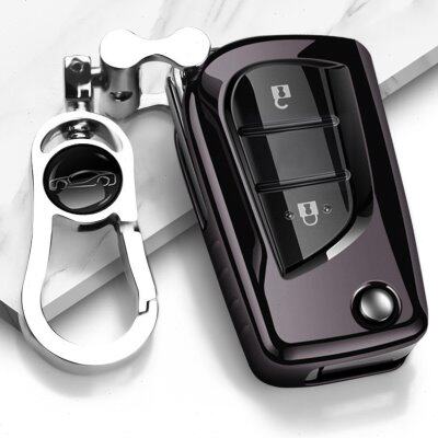 丰田套低配车钥匙插键0适用入式壳扣威兰达RAV4汉兰达包放折叠荣2