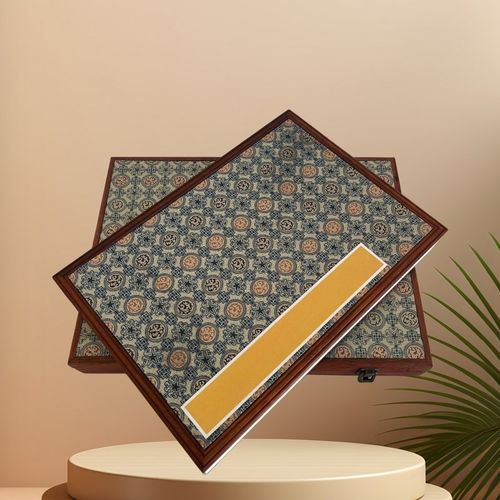 卡纸空白册页45*32红木边框礼盒套装可定制