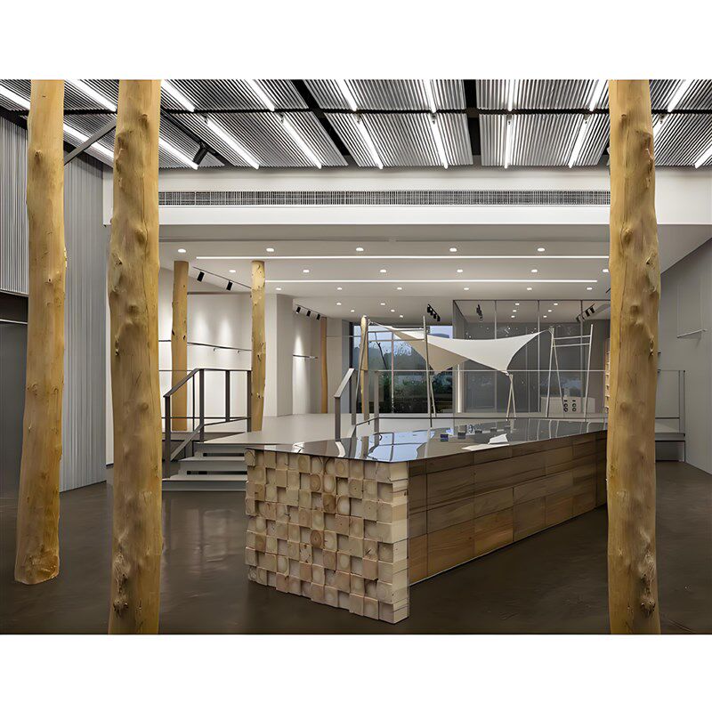 枯木树干实木柏木立柱圆柱子隔断房梁木凉亭装饰木柱摆件树干造景