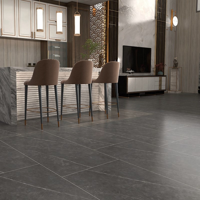 灰色通体全瓷仿古砖600X1200客厅地板砖别墅大厅墙砖哑光防滑瓷砖