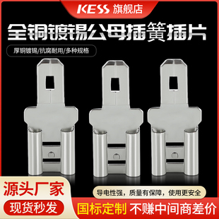 插簧插片 插簧 公母插4.8 插片连6.3