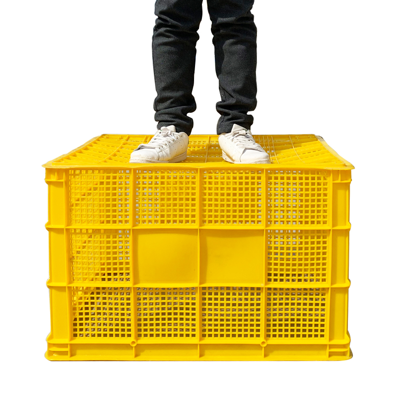 水果塑料筐周转箱长方形胶框大收纳箱子快递框子货框箩筐镂空筐子