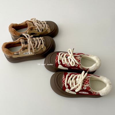 复古爆款厚底帆布鞋女款休闲板鞋