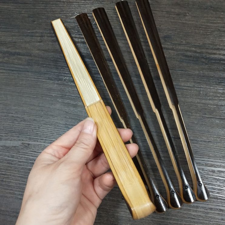 宣纸折扇骨节天然7寸扇滴制作无新品5寸9精工头水包邮紫竹文玩.