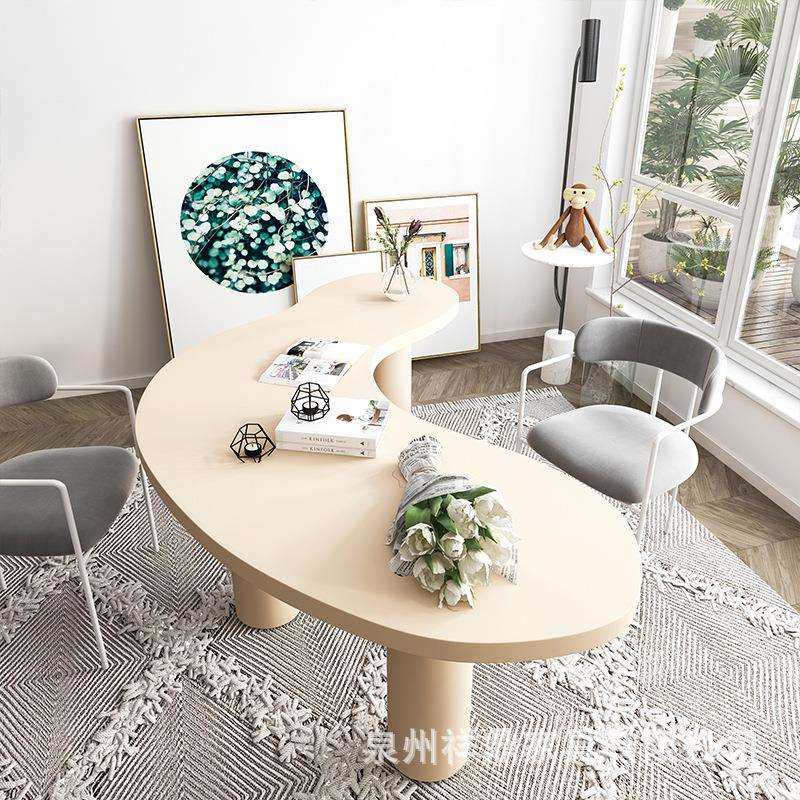 北欧弧形办公桌书桌 办公室创意经理电脑桌 家用个性异形实木餐桌,农机/农具/农膜,其它农用工具,淘宝优惠券,粉丝福利购,淘宝优惠卷