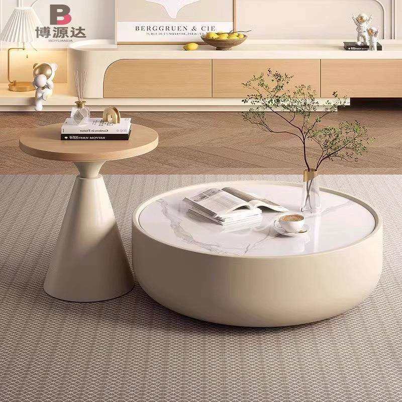 实木岩板茶几奶油风客厅家用拉伸电视柜组合原木色大小户型落地柜,3C数码配件,USB灯,淘宝优惠券,粉丝福利购,淘宝优惠卷