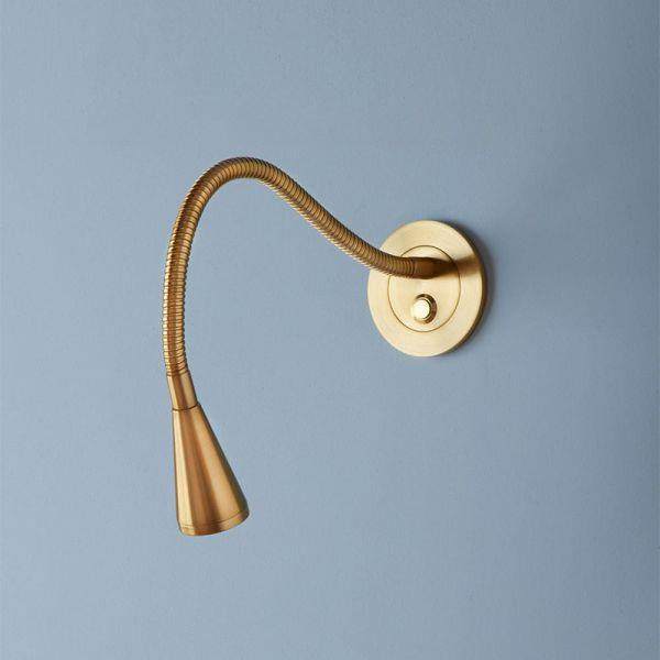 跨境LED酒店床头阅读灯软管鹅颈室内壁灯墙灯