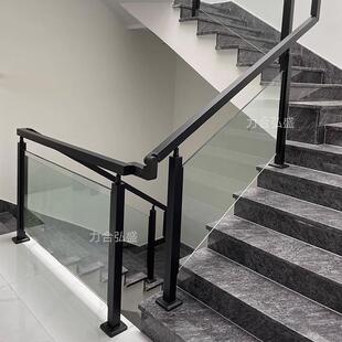 阁楼自建房304不锈钢楼梯扶手护栏立柱 家用室内外玻璃扶手护栏杆