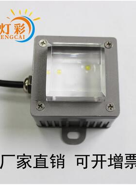 户外建筑园林景观灯亮化装饰LED2-3W压铸方形水晶罩子LED点光源