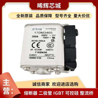 170M3465 170M3466 170M3467 直流快速熔断器 量大从优 型号齐全