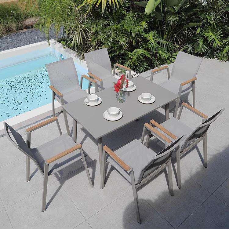 户外桌椅露台庭院花园休闲阳台桌椅组合室外咖啡厅酒店民宿餐桌椅