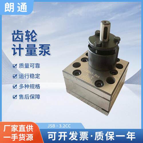 厂家供应JSB*3.2CC齿轮计量泵 熔体泵熔喷布计量泵纺丝齿轮计量泵
