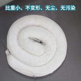 工业吸油索围油栏吸油棉条12.7*3m水地面围堵吸油拒水有扣环单条