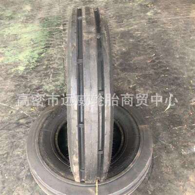 650-20拖拉机导向轮轮胎6.50-20两道沟花纹轮胎