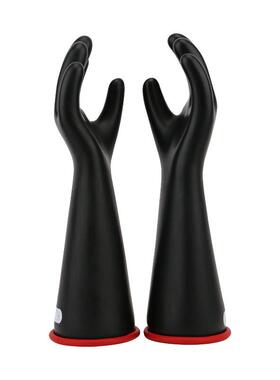 双安1级16英寸乳胶带电作业用绝缘手套(黑)CR101试验电压10KV