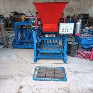 4-2b半自动免烧砖机成套设备 小型混凝土透水空心砖机水泥砖机