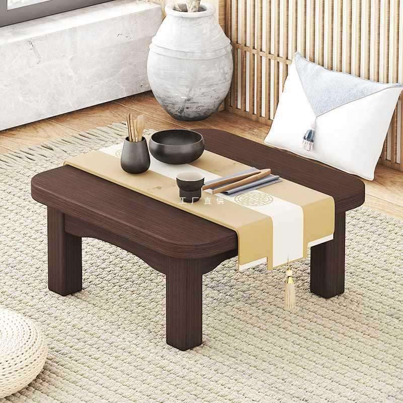 ft炕桌实木方桌楠竹榻榻米正方形吃饭桌小茶几炕上学习矮桌子飘窗