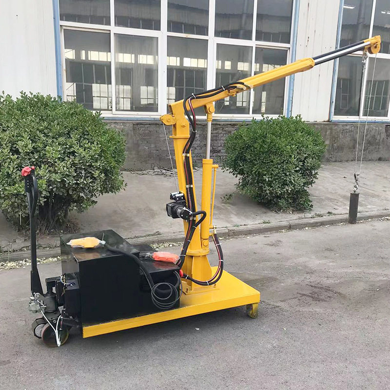 工厂移动自动多功能液压轮子小型吊臂起重伸缩折叠小吊机
