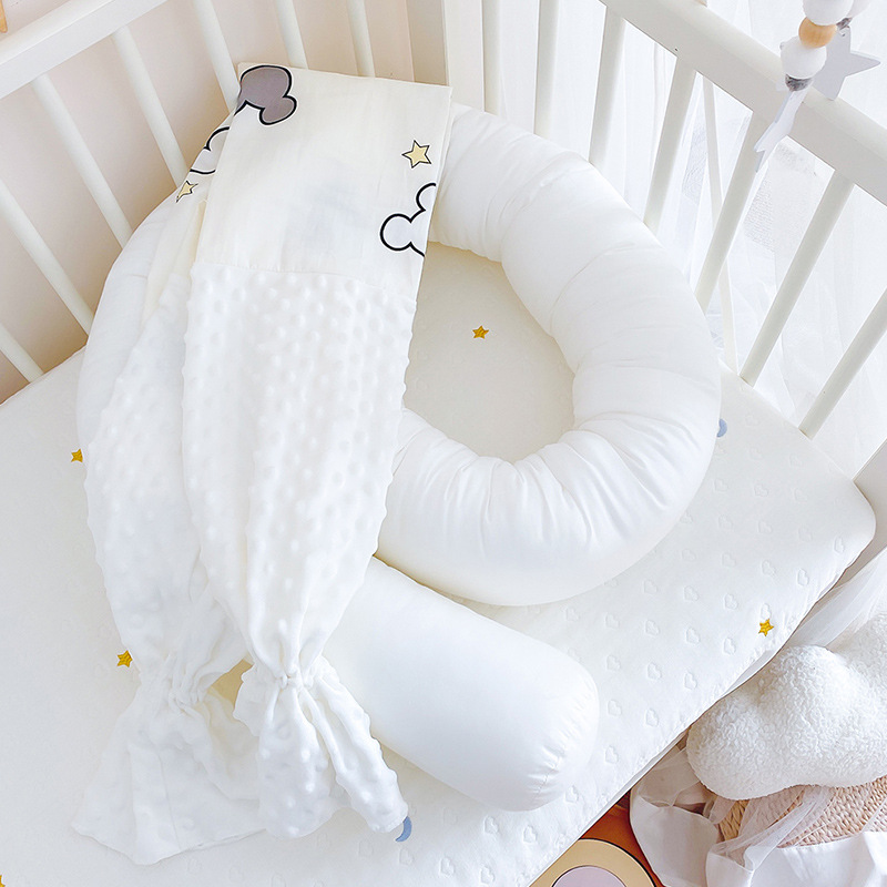 ins风婴儿床床围防摔软包儿童床护栏防撞围栏挡宝宝睡觉夹腿抱枕