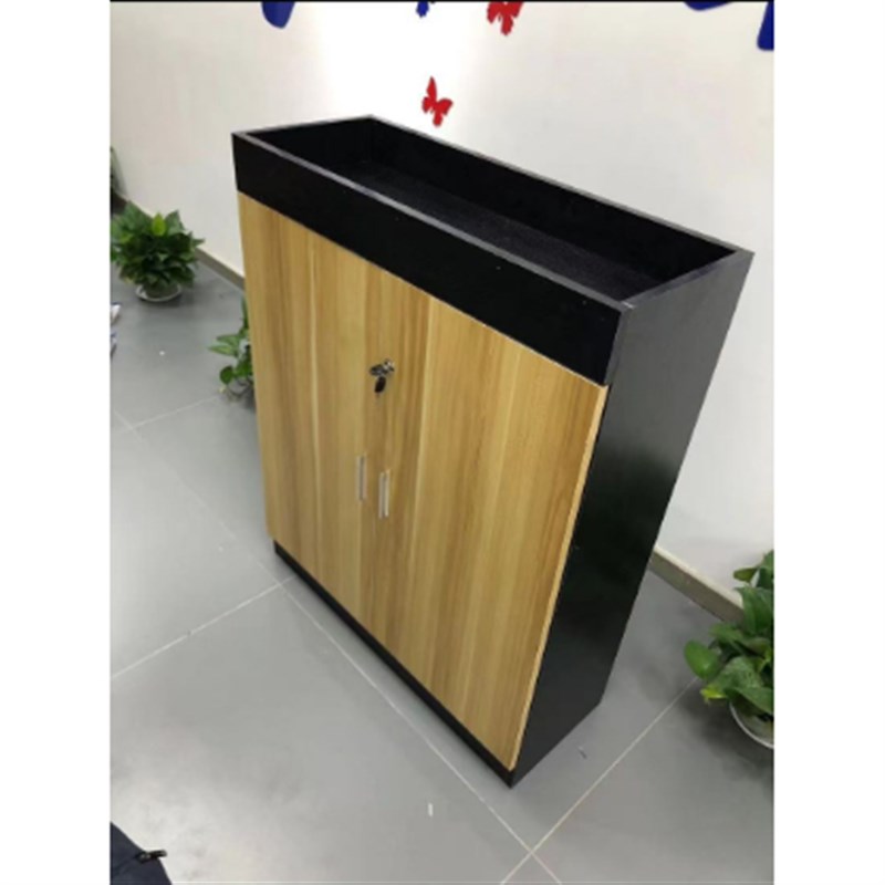 工厂车间屏风隔断墙办公室花槽柜服装厂区域装饰柜桌边矮柜放花柜