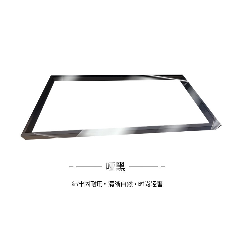 定制全铝框玻璃层板灯置物架酒架发光金属层板托