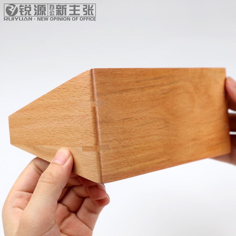 榉木高档三角V型桌面台卡架展示牌亚克力台签 公司会议室职务座位