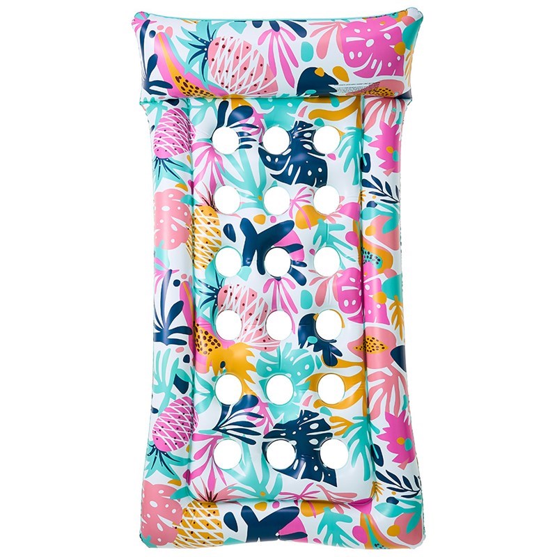 浮排女游泳圈成人水上充气躺椅漂浮床加厚加大泳池充气床洞洞浮床