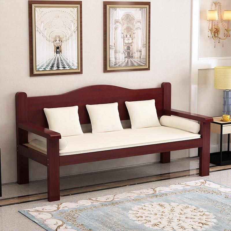 3Y实木沙发新中式三人沙发小户型简约现代客厅阳台家用原木沙发椅