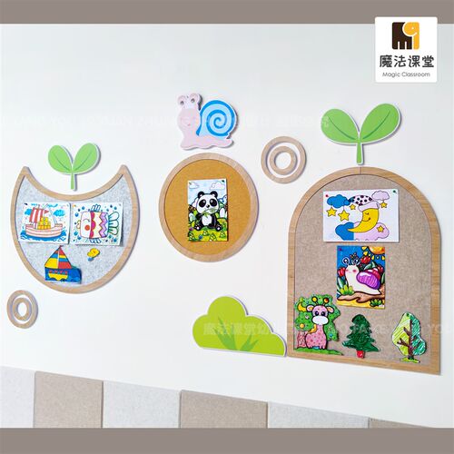 幼儿园环创楼梯间走廊过道墙面装饰公告栏文化墙布置