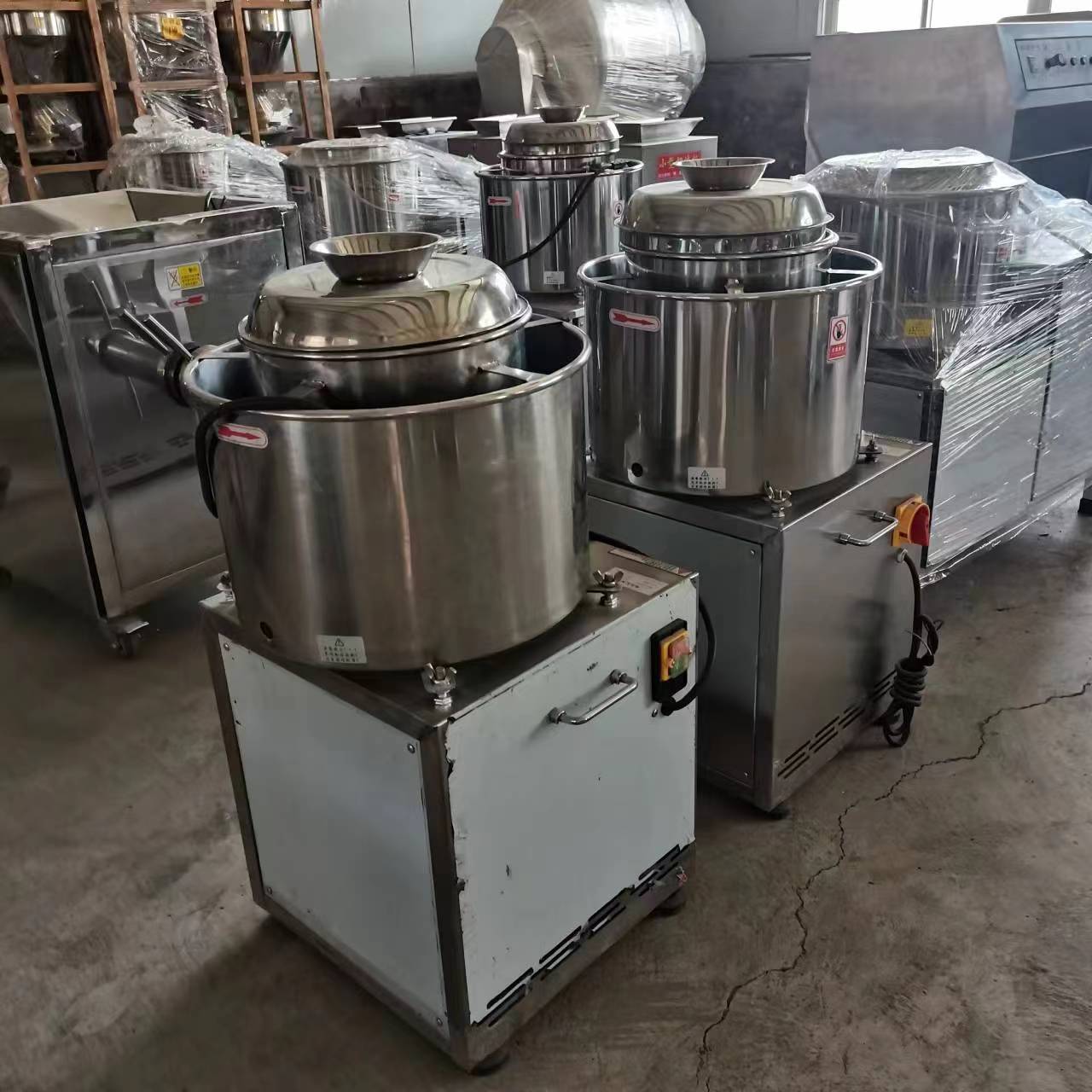 全自动肉丸馅打浆机 不锈钢小型虾滑打浆设备 10斤小型打浆机