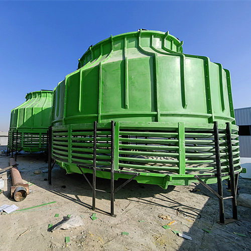 冷却塔玻璃钢冷却塔圆形逆流式冷却水塔10T-1000T型号齐全
